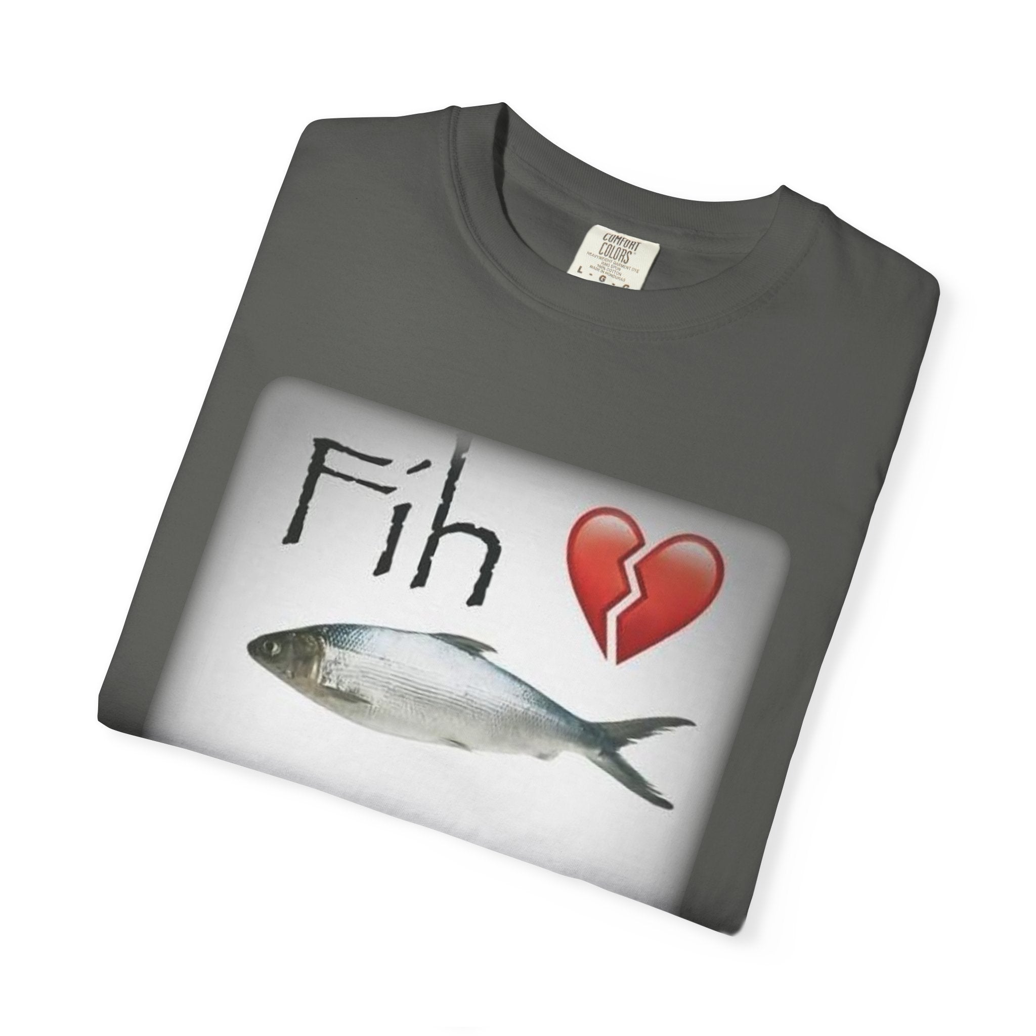 Fih Heart Break Call Meme Shirt | Funny Fish Pun Graphic T-Shirt