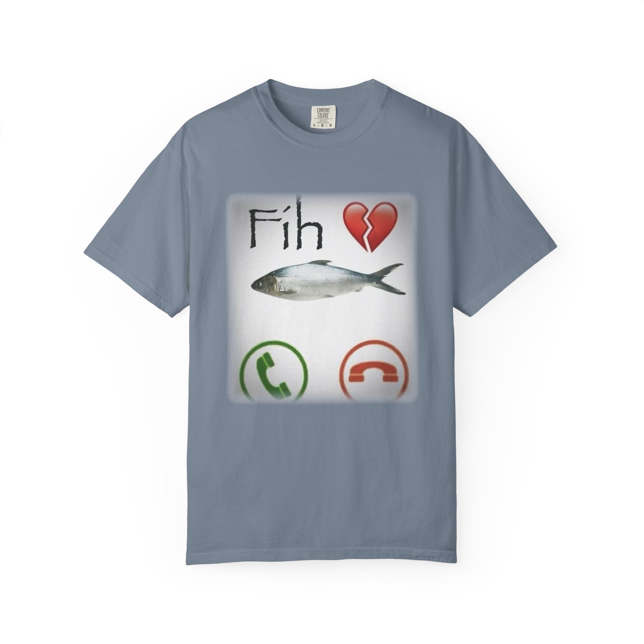 Fih Heart Break Call Meme Shirt | Funny Fish Pun Graphic T-Shirt