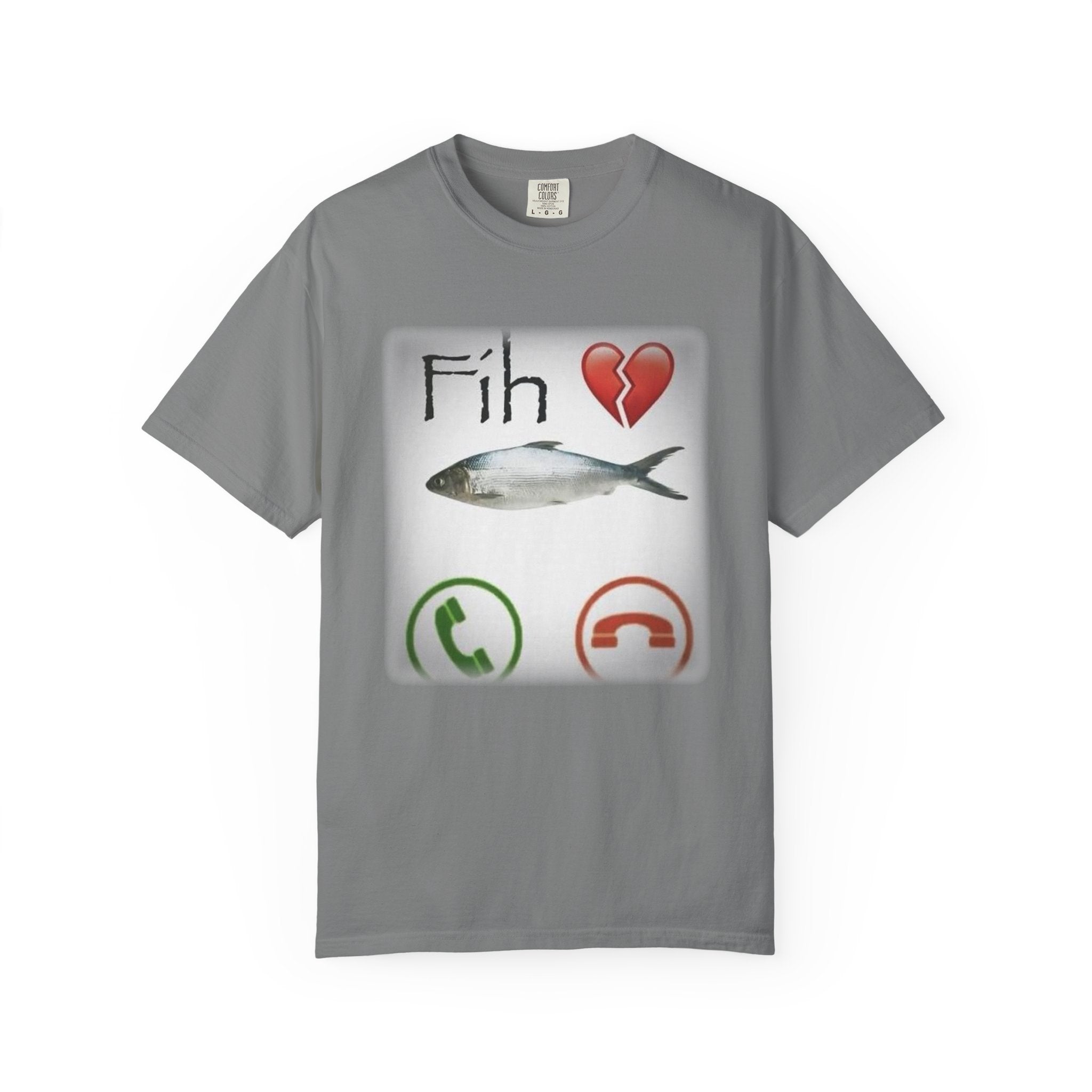 Fih Heart Break Call Meme Shirt | Funny Fish Pun Graphic T-Shirt
