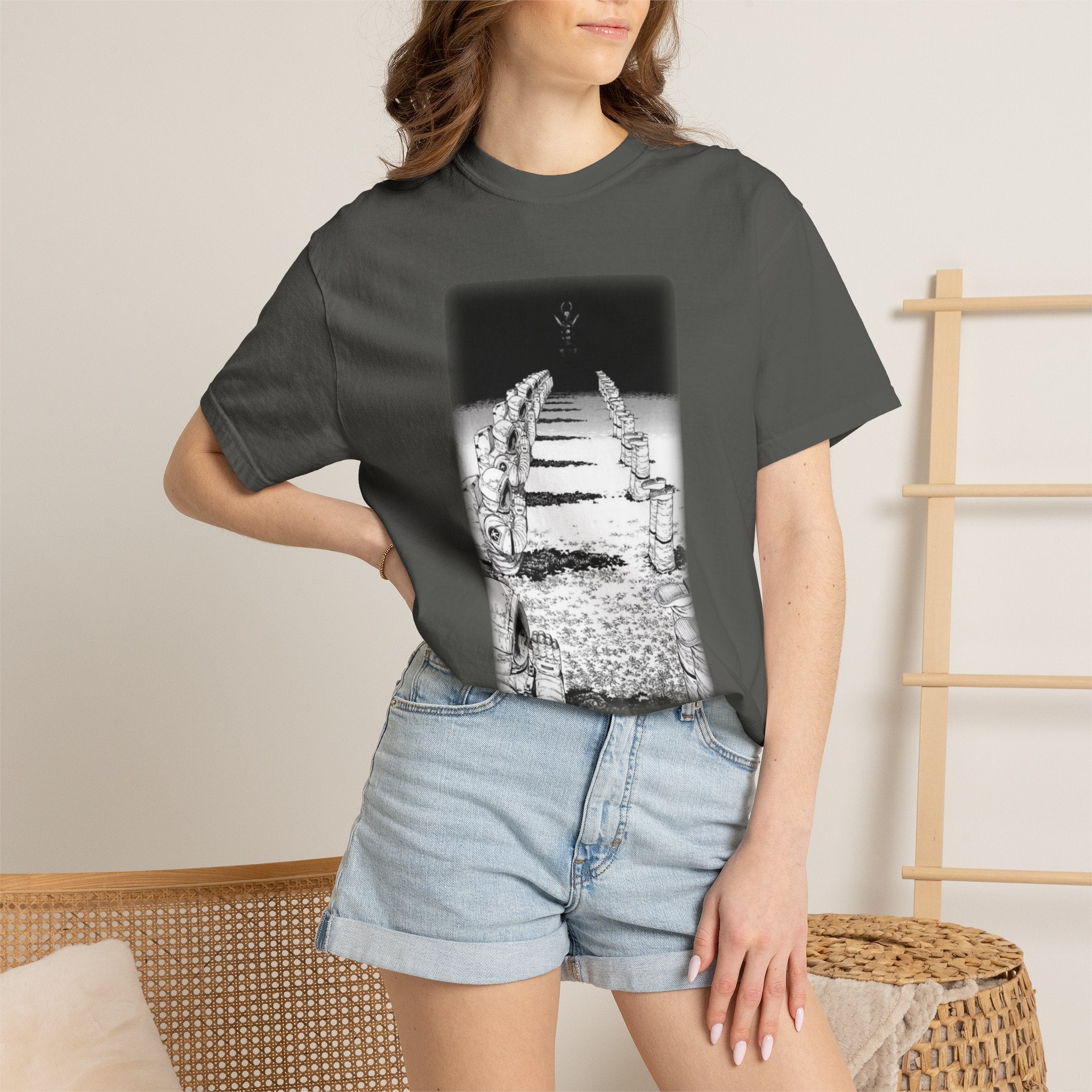 Chainsaw Man Darkness Devil T-Shirt | Black & White Manga Graphic Tee | Japanese Anime Streetwear
