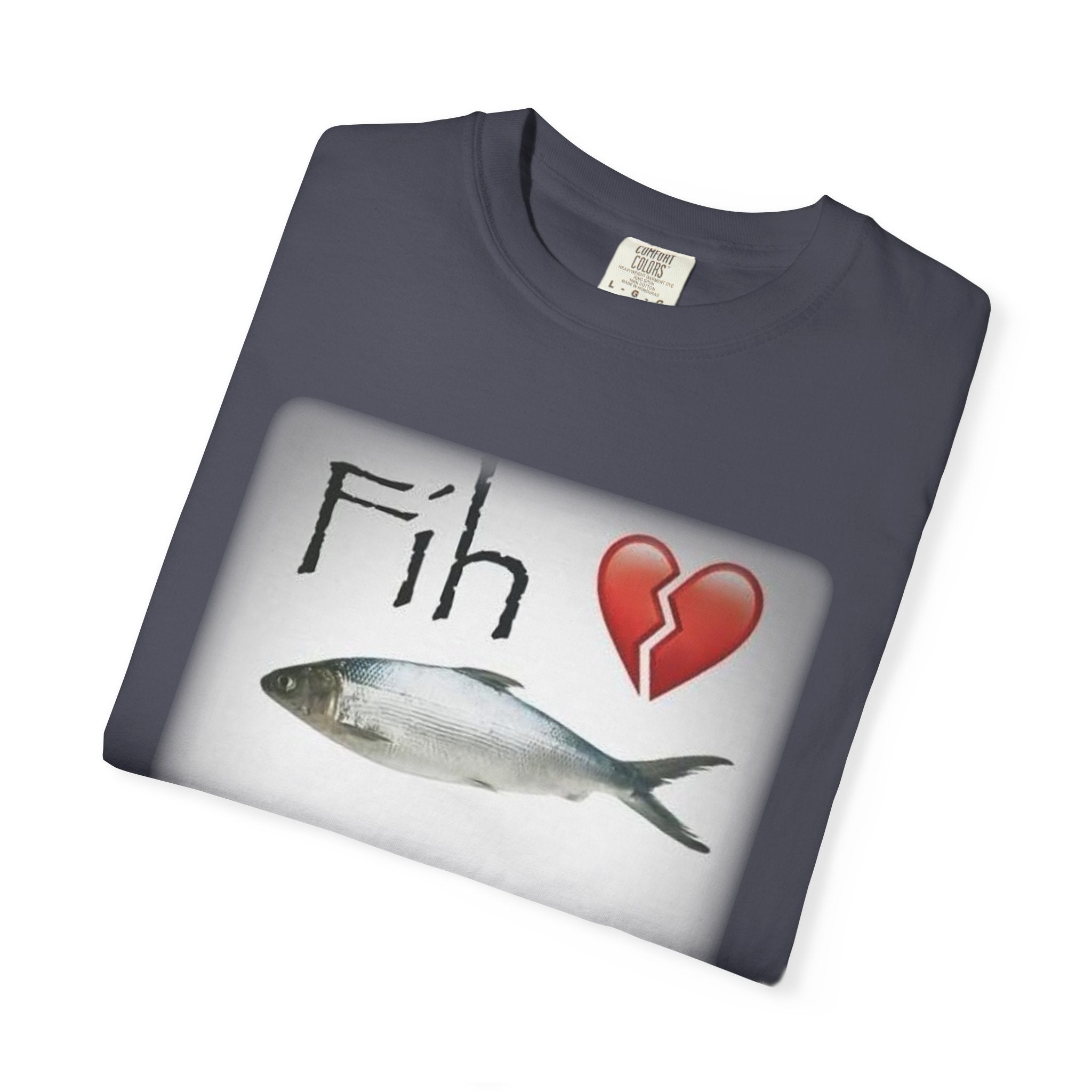 Fih Heart Break Call Meme Shirt | Funny Fish Pun Graphic T-Shirt