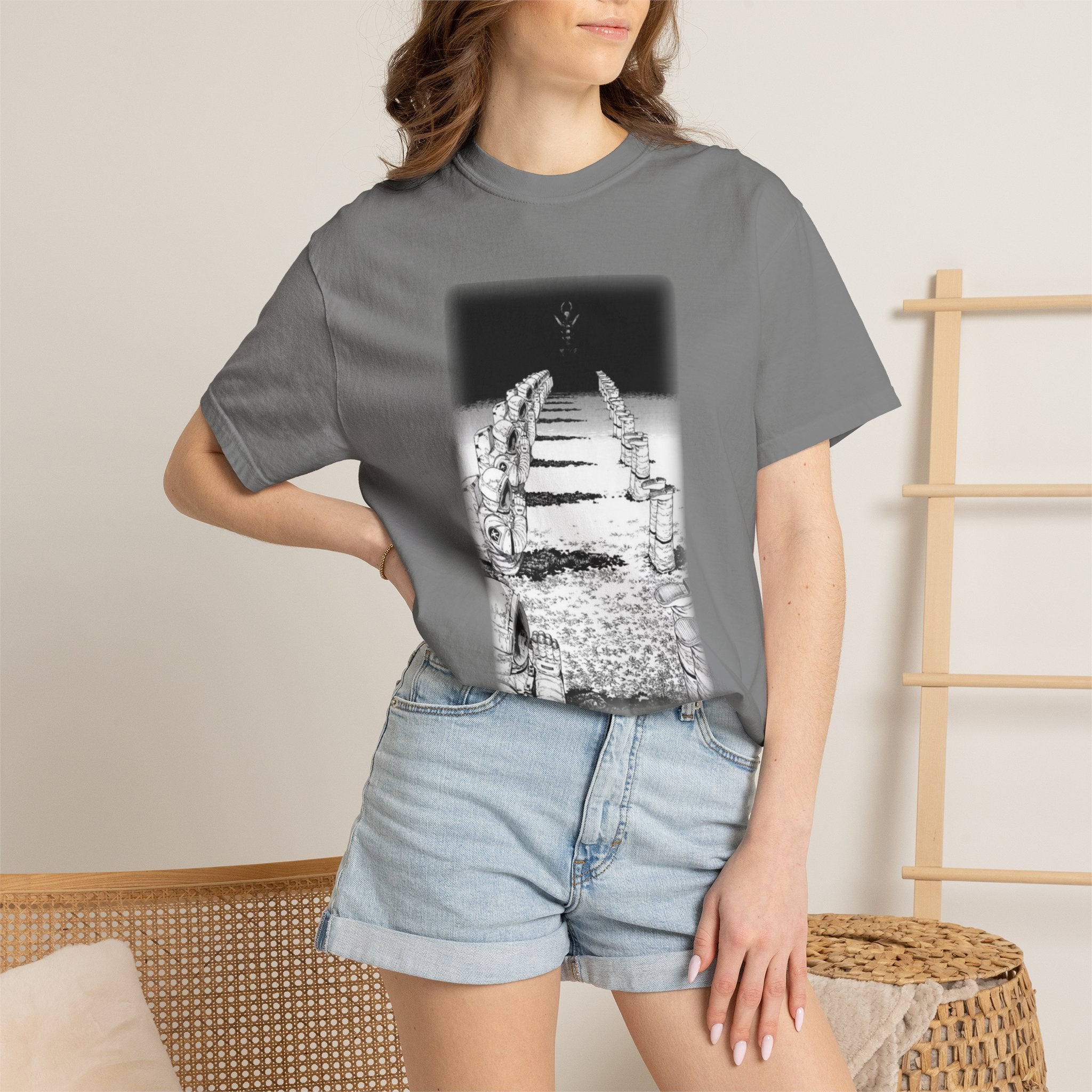 Chainsaw Man Darkness Devil T-Shirt | Black & White Manga Graphic Tee | Japanese Anime Streetwear