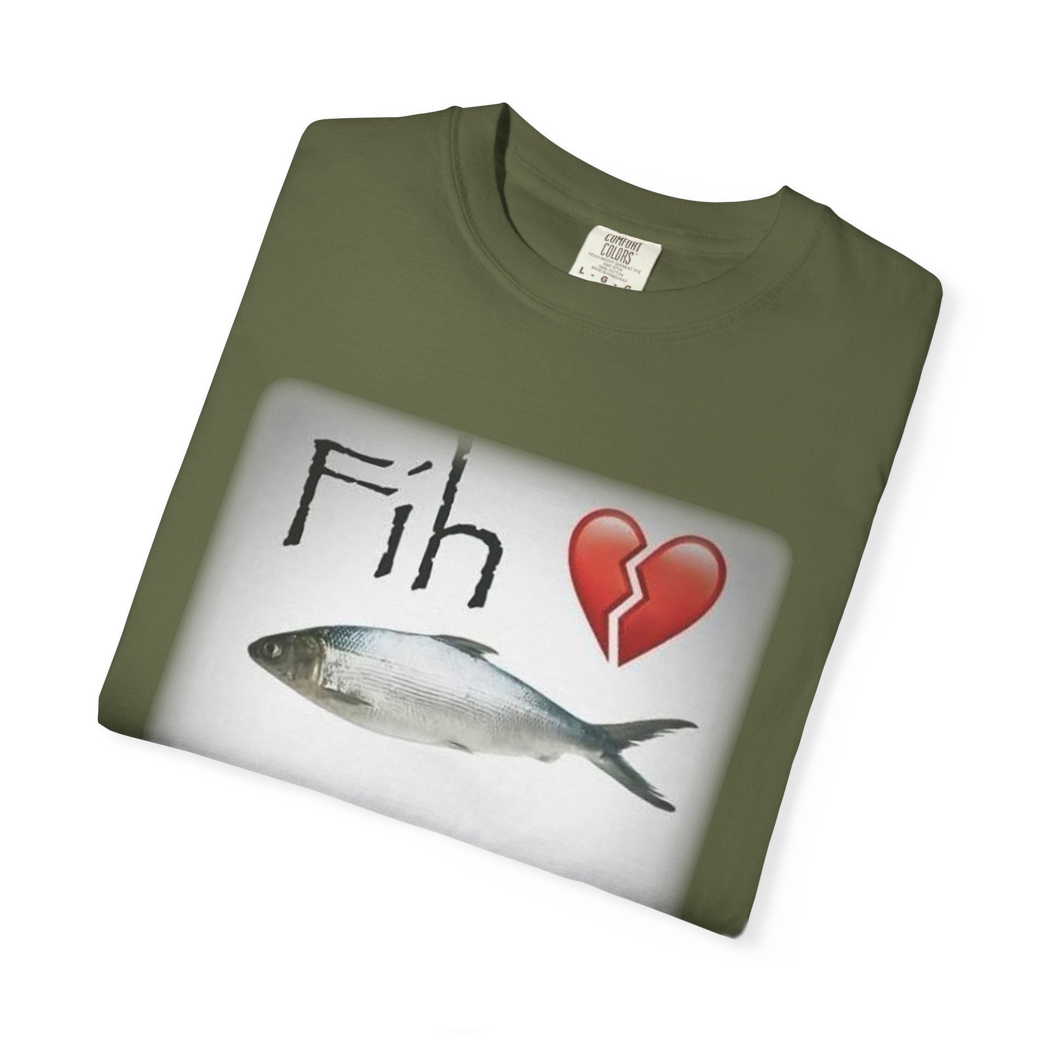 Fih Heart Break Call Meme Shirt | Funny Fish Pun Graphic T-Shirt