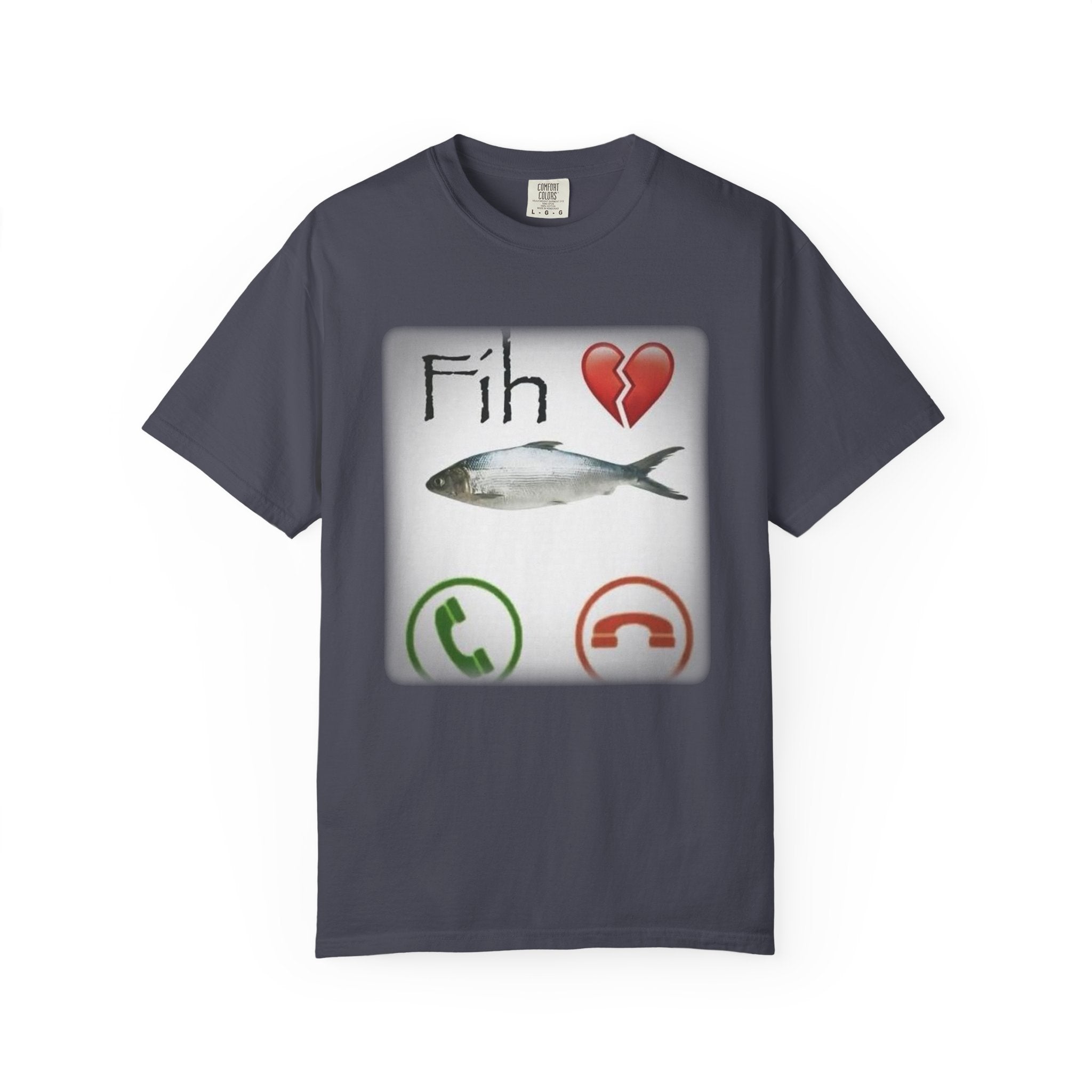 Fih Heart Break Call Meme Shirt | Funny Fish Pun Graphic T-Shirt
